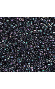 Miyuki delica Beads 11/0 - Metallic plum emerald gold iris DB-1001